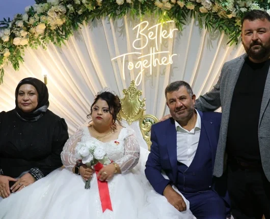Burdur’da Down Sendromlu Elif’in Düğün Hayali Gerçek Oldu