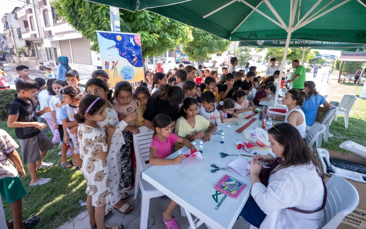 Mersin'de çocuklara bilim ve eğlence desteği