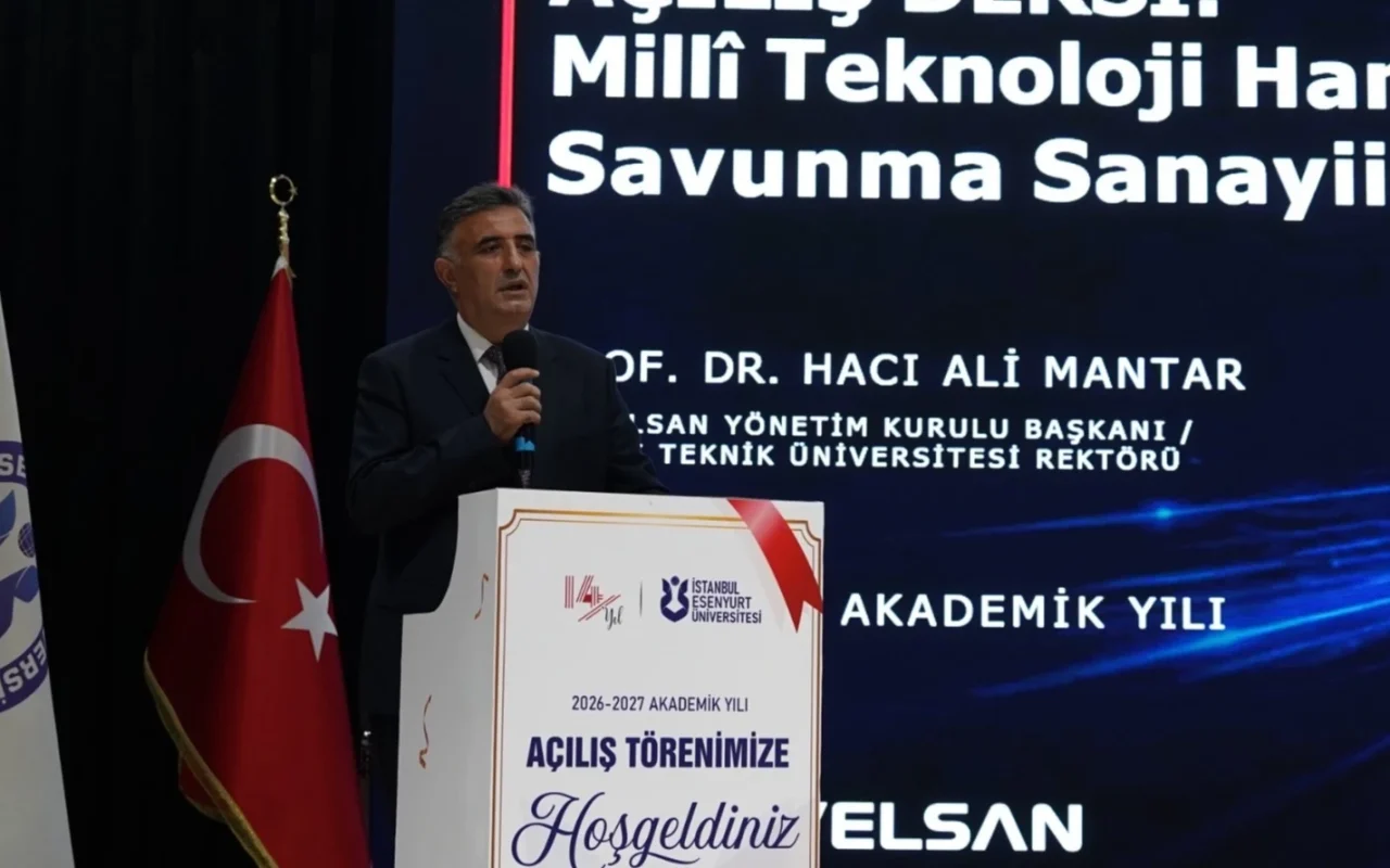 GTÜ Rektörü Hacı Ali Mantar, Esenyurt Üniversitesi’nde açılış dersi