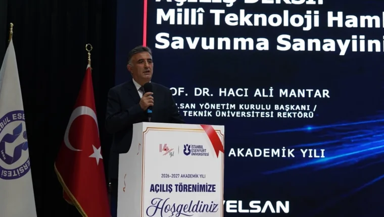 GTÜ Rektörü Hacı Ali Mantar, Esenyurt Üniversitesi’nde açılış dersi