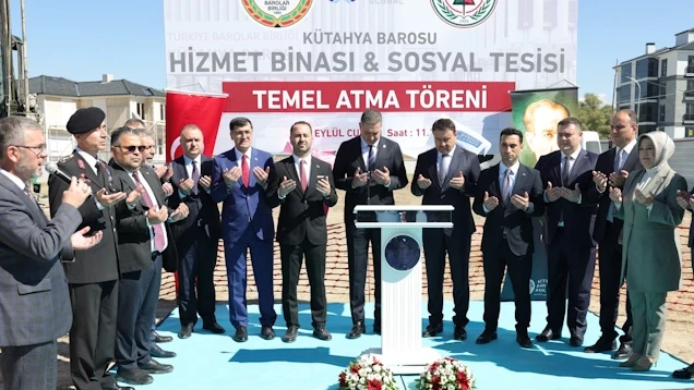 Kütahya Barosu yeni hizmet binası temel atıldı