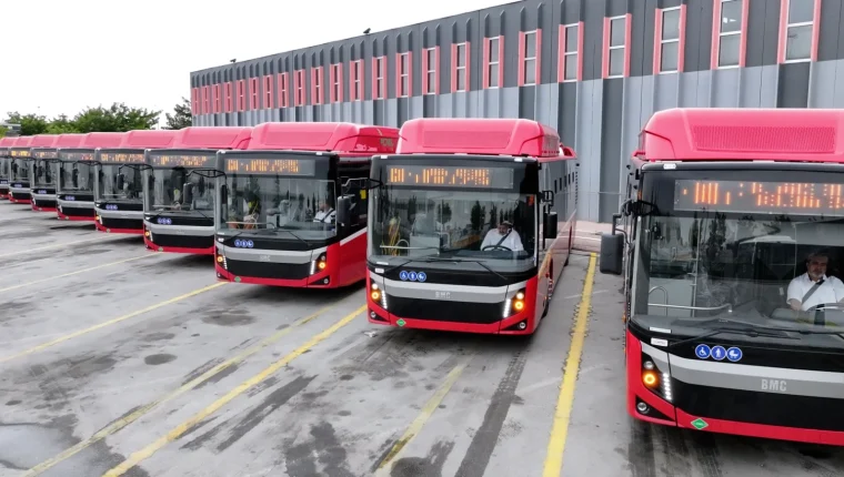Konya’nın otobüs filosuna 10 yeni doğalgazlı araç
