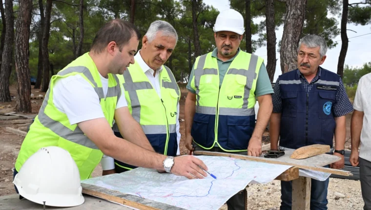 Gördes’in içme suyuna 120 milyon TL’lik altyapı yatırımı sürüyor