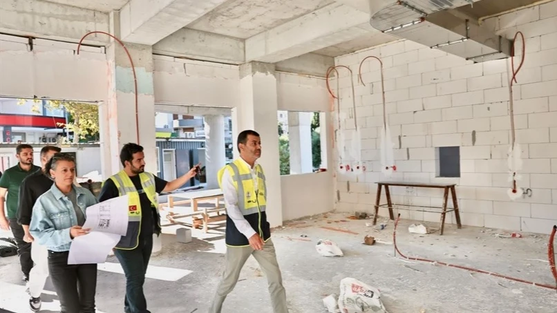 Kınıklı Sosyal Tesisi’nde çalışmalar hızla ilerliyor