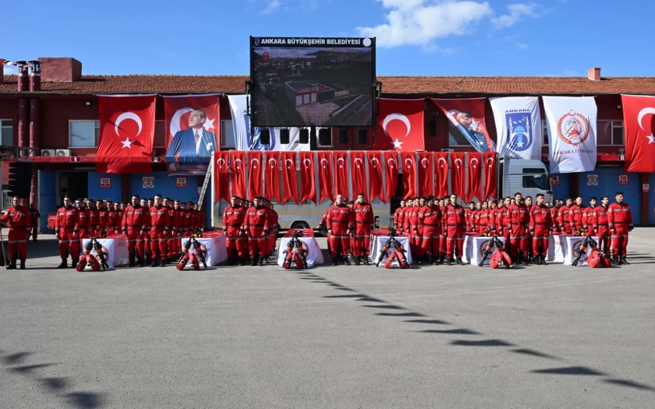 Ankara İtfaiyesi’nde 100 personel asil memurluğa geçti