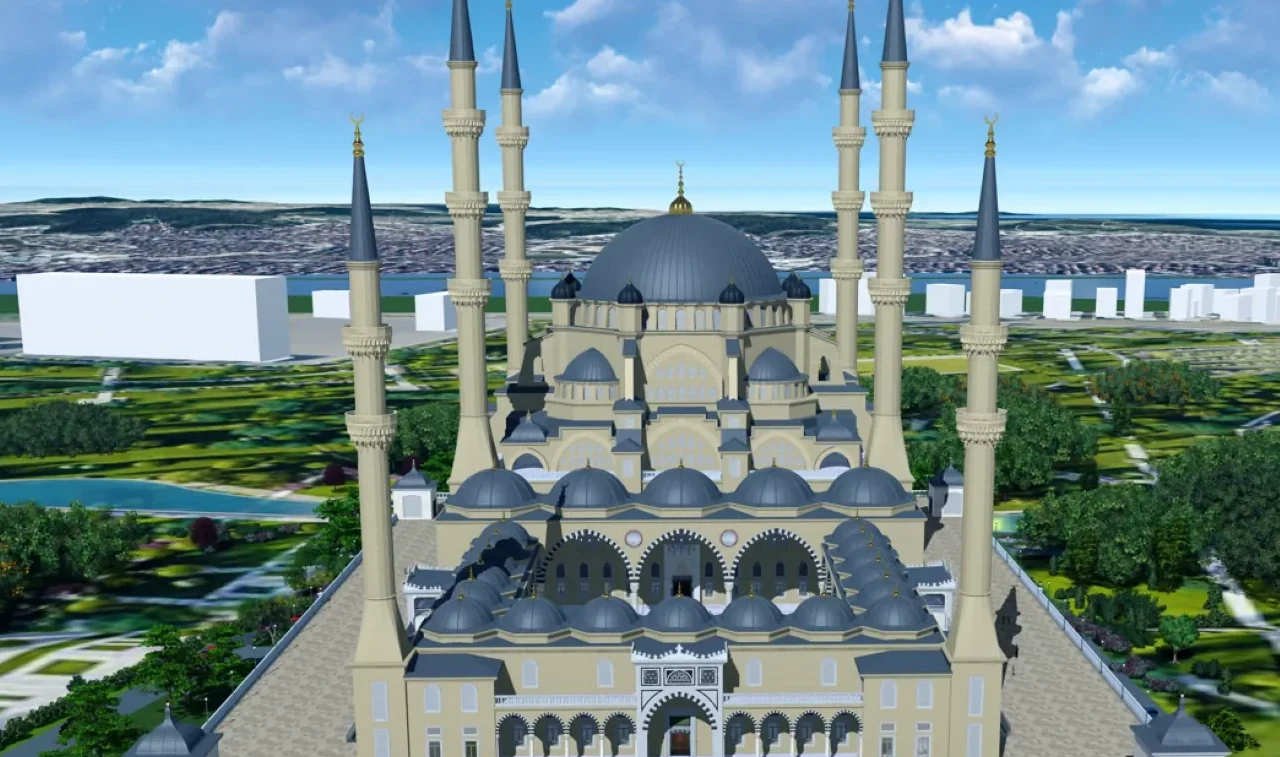 Gebze Millet Bahçesi Camii hızla yükseliyor: 625 araçlık otopark