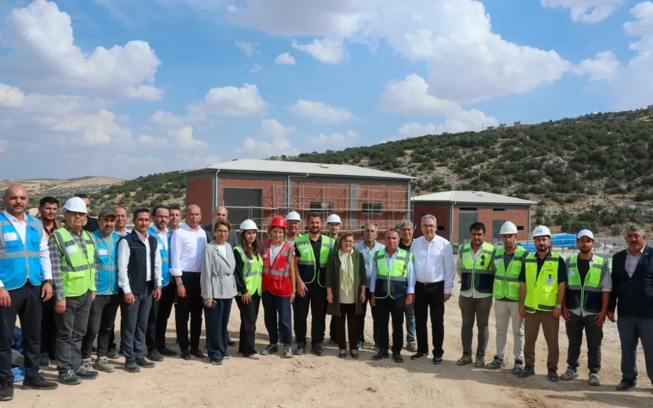 Kuzeyşehir Atık Su Arıtma Tesisi inşaatı Gaziantep'te incelendi