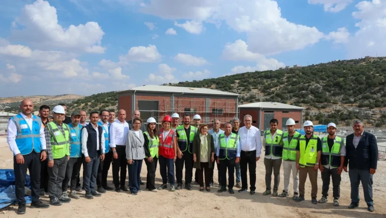 Kuzeyşehir Atık Su Arıtma Tesisi inşaatı Gaziantep'te incelendi
