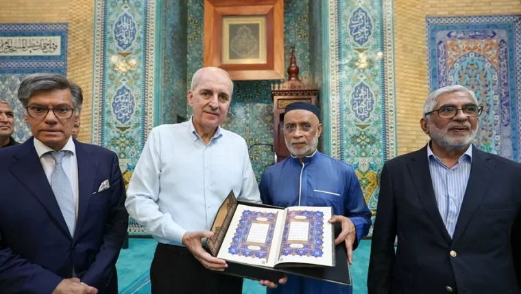 Numan Kurtulmuş Lizbon Merkezi Camii'ni ziyaret etti