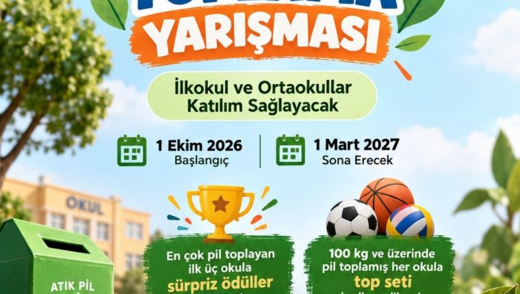 Menderes Belediyesi atık pil toplama yarışmasını başlatıyor