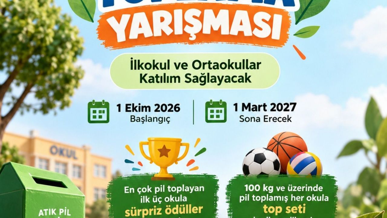 Menderes Belediyesi atık pil toplama yarışmasını başlatıyor
