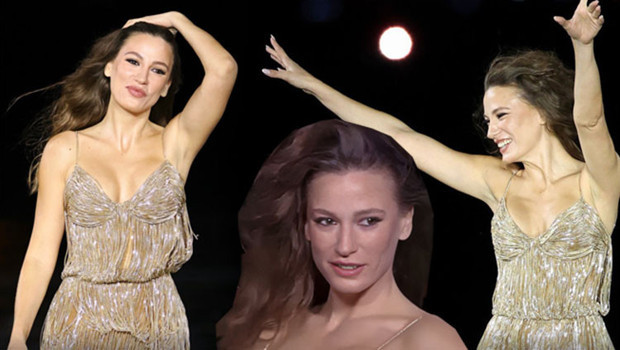 Serenay Sarıkaya Paris Moda Haftası'nda Le Défilé podyumunda