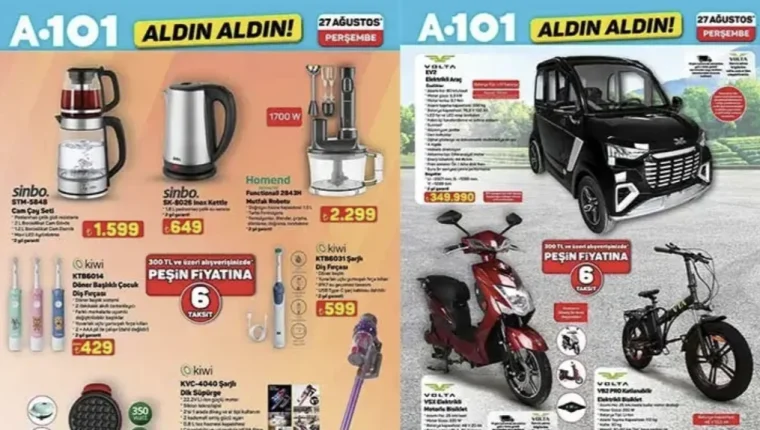 A101 indirimleri başladı! 1 Ekim 2026 aktüel ürünleri belli oldu
