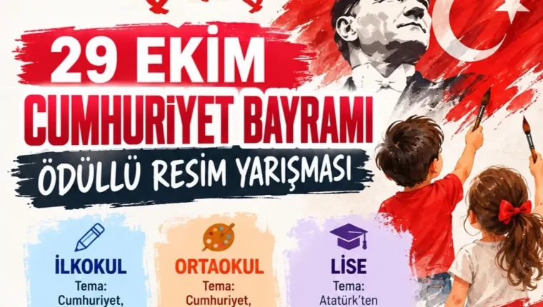 İzmit Belediyesi 29 Ekim temalı ödüllü resim yarışması başlıyor