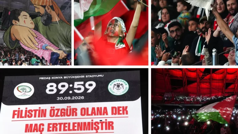 Erdoğan'dan Filistin-Konyaspor maçına mesaj: Dayanışmanın örneği