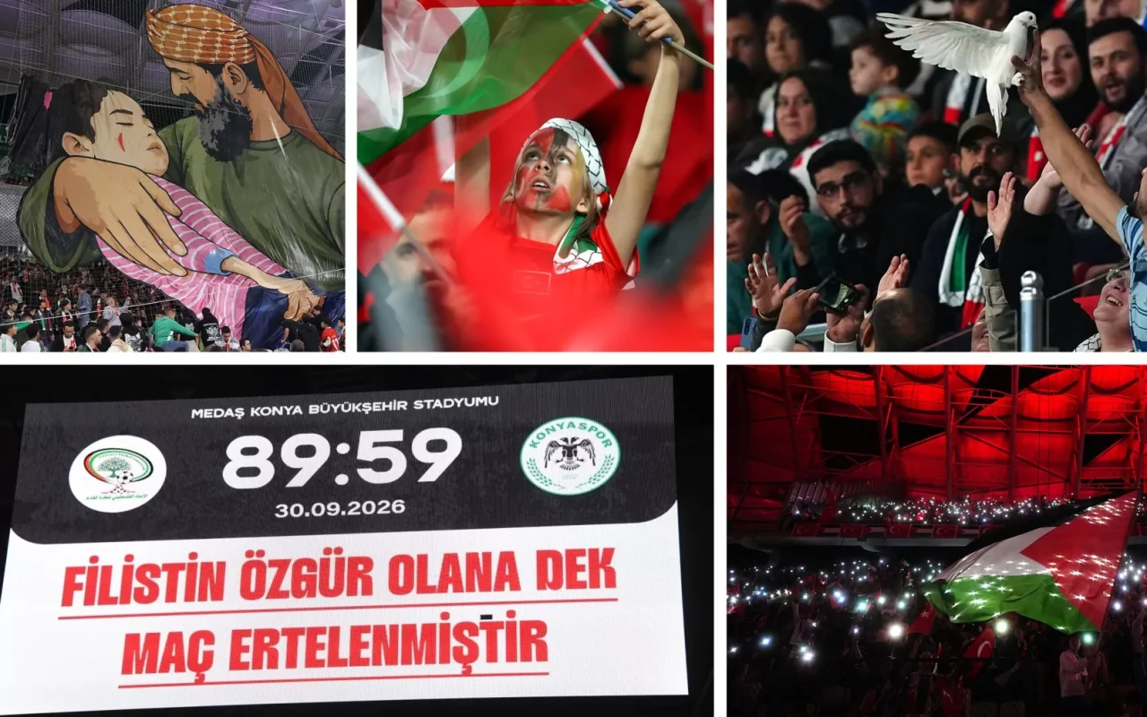 Cumhurbaşkanı Erdoğan’dan Filistin-Konyaspor maçına mesaj: Kardeşliği gözler önüne seren müstesna bir örnek
