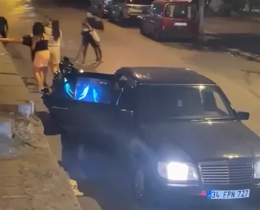 Büyükçekmece’de trafik kavgası: Kadına küfredince tekme ve yumruklar havada uçuştu