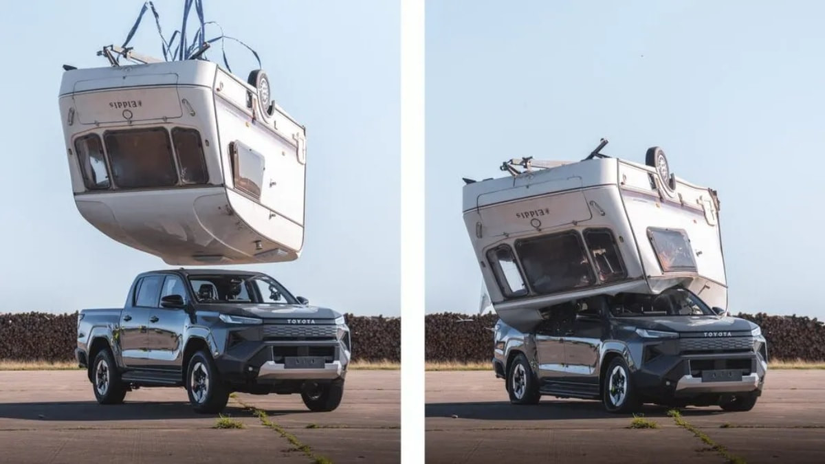 Toyota, yeni Hilux BEV dayanıklılığını 760 kg karavanla test etti