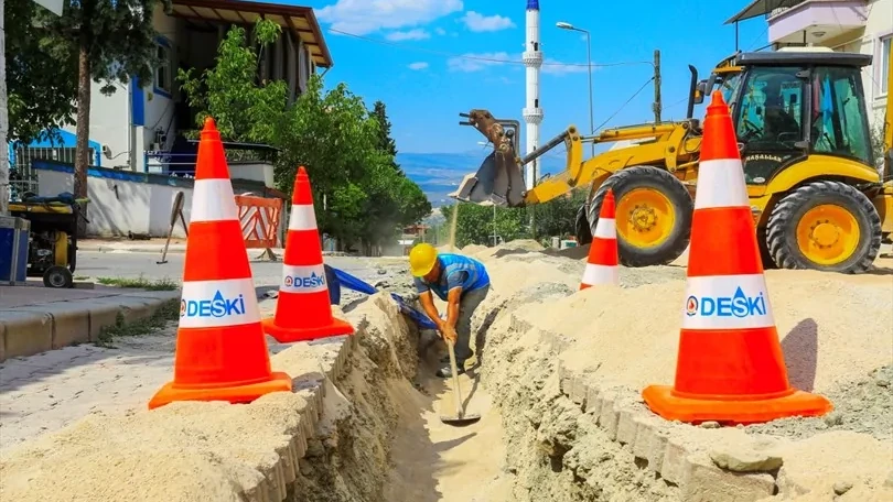Honaz'da asbestli içme suyu boruları yenileniyor