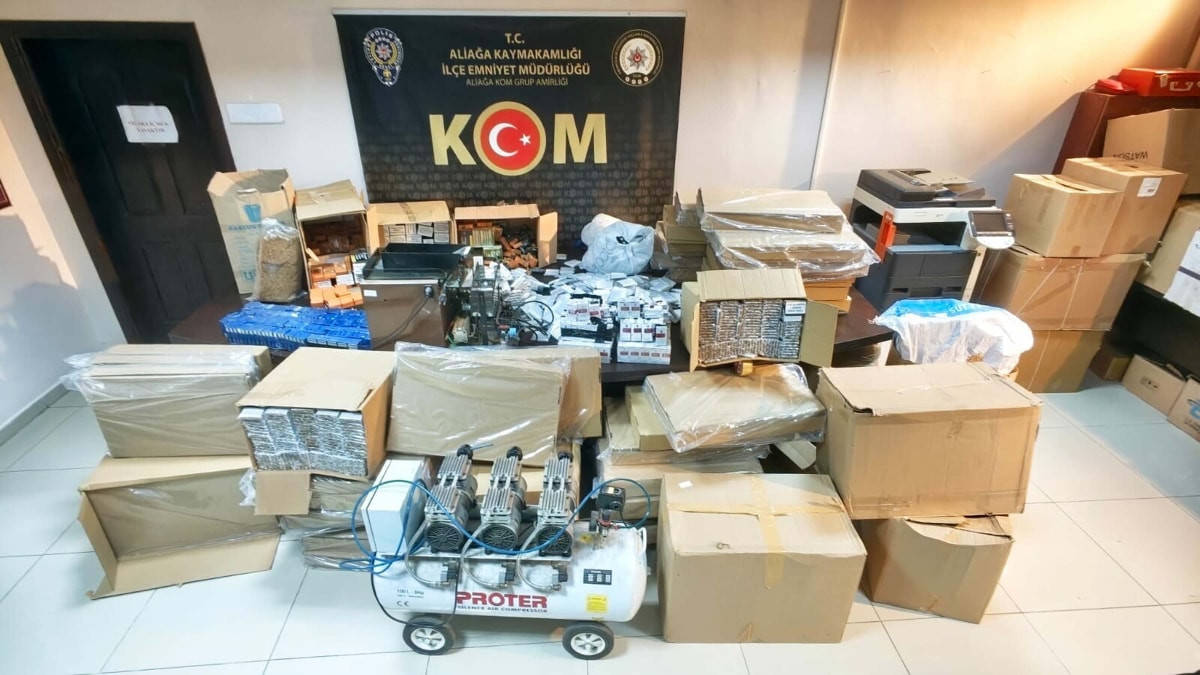 İzmir'de kaçakçılık operasyonu: 15 şüpheli hakkında adli işlem