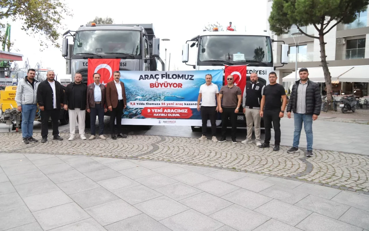 Dikili’de yatırımlar hız kesmiyor: 9 yeni araç filoya katıldı