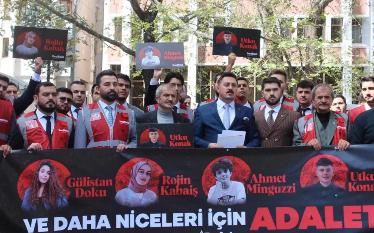 Yeniden Refah Gençlik Kolları Adalet Bakanlığı önünde çağrı