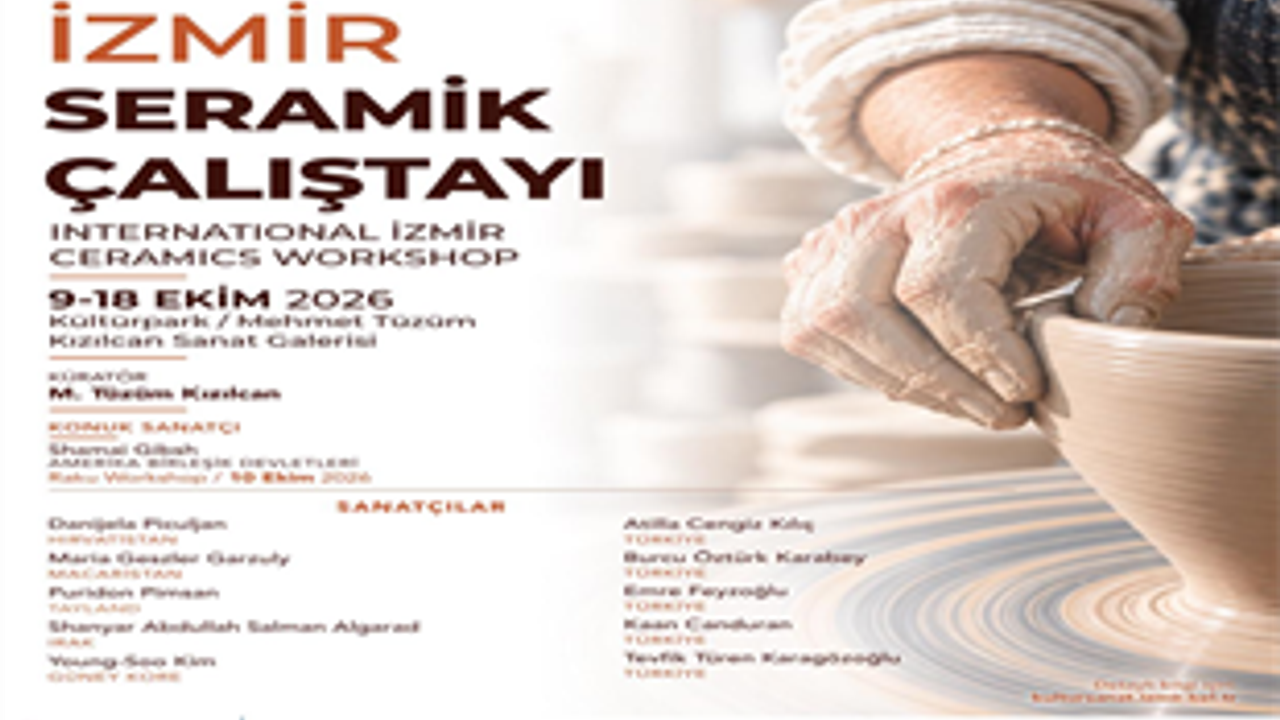 İzmir’de uluslararası seramik çalıştayı 9-18 Ekimde sanatçıları bir araya getiriyor
