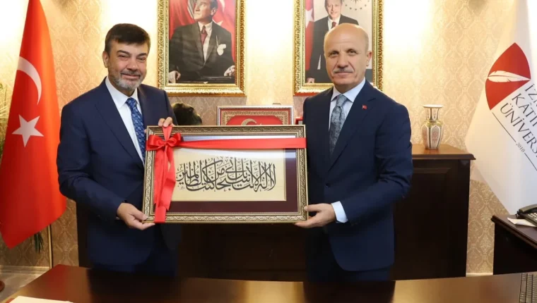 YÖK Başkanı Özvar İzmir Kâtip Çelebi Üniversitesi'ni ziyaret etti