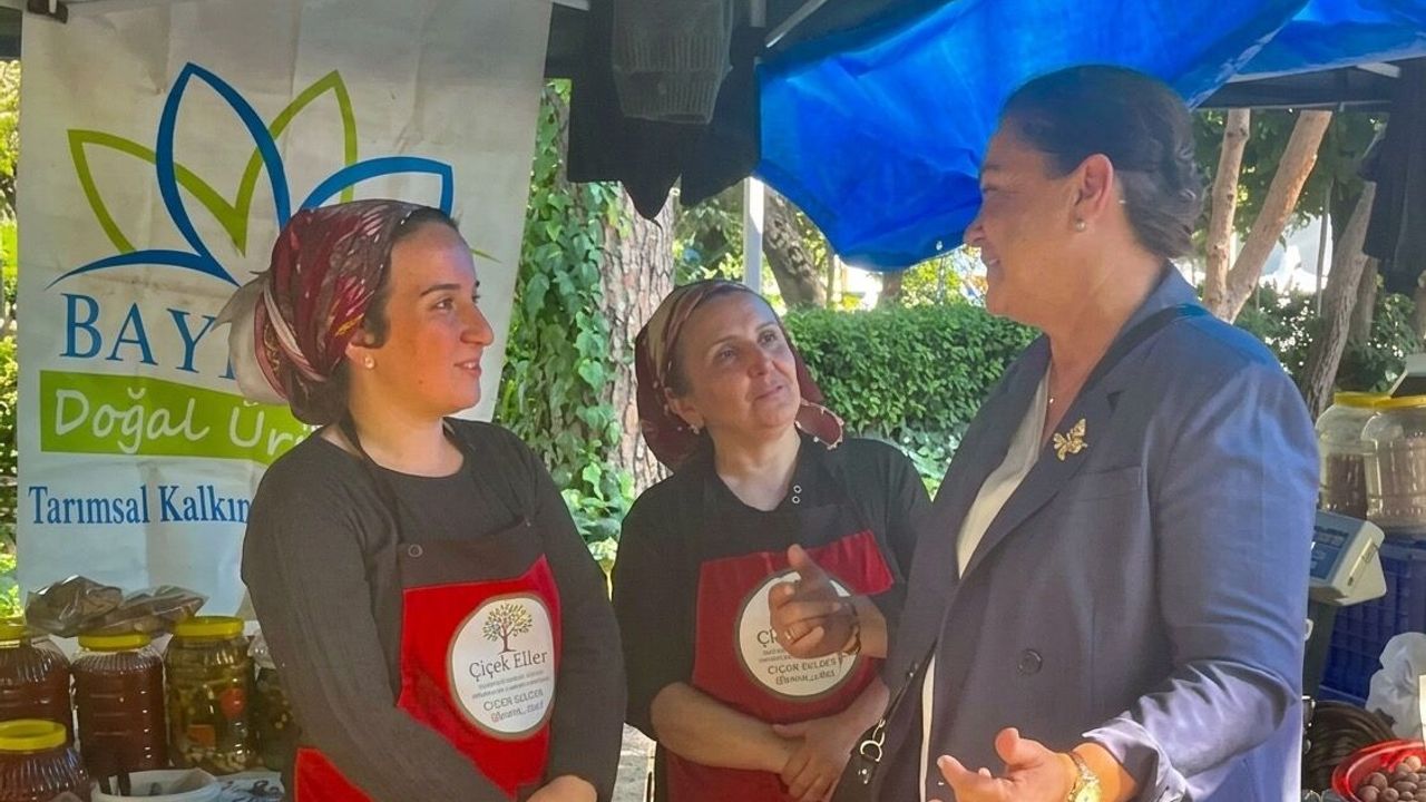 CHP İzmir Kadın Kolları merkezde pazar ve esnaf ziyaretine başladı